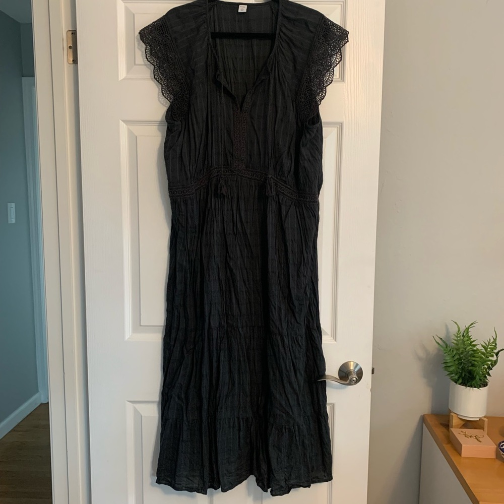 Old Navy Gray Maxi Dress